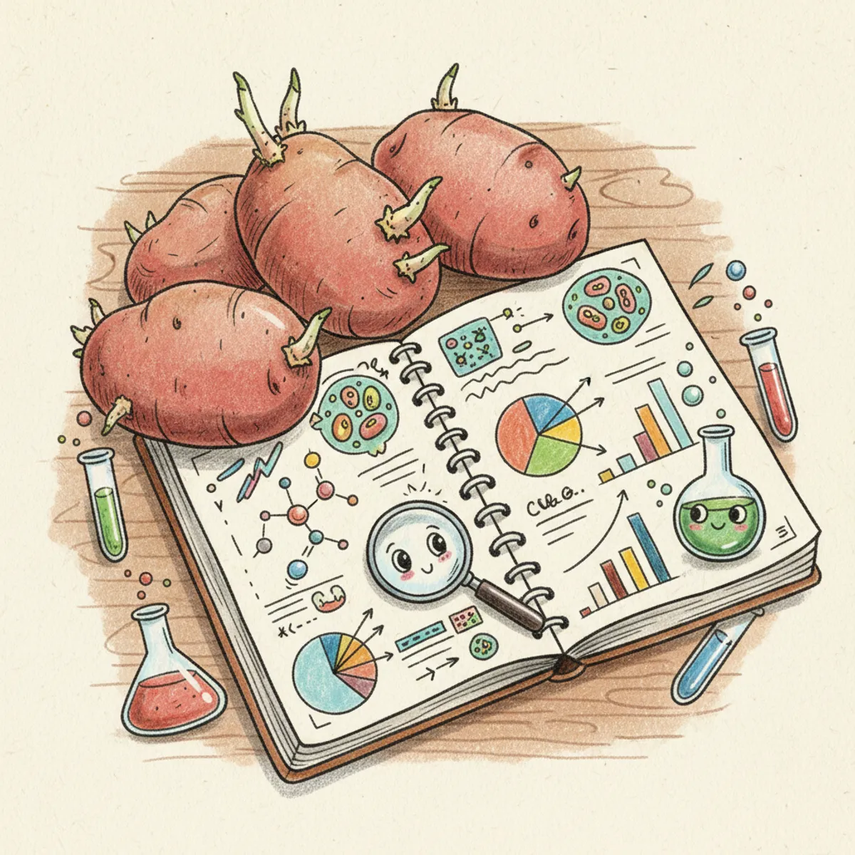 Sketch of nutrition chart