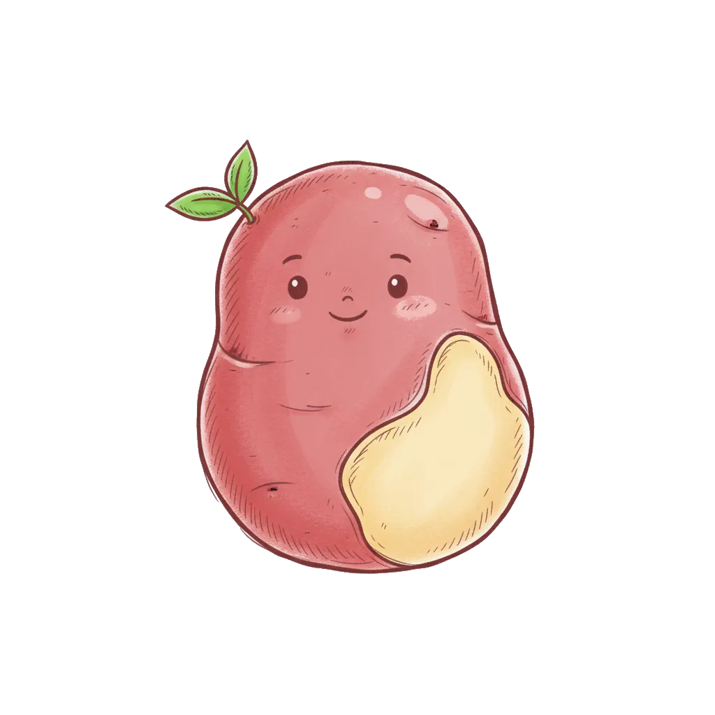 Desiree potato mascot